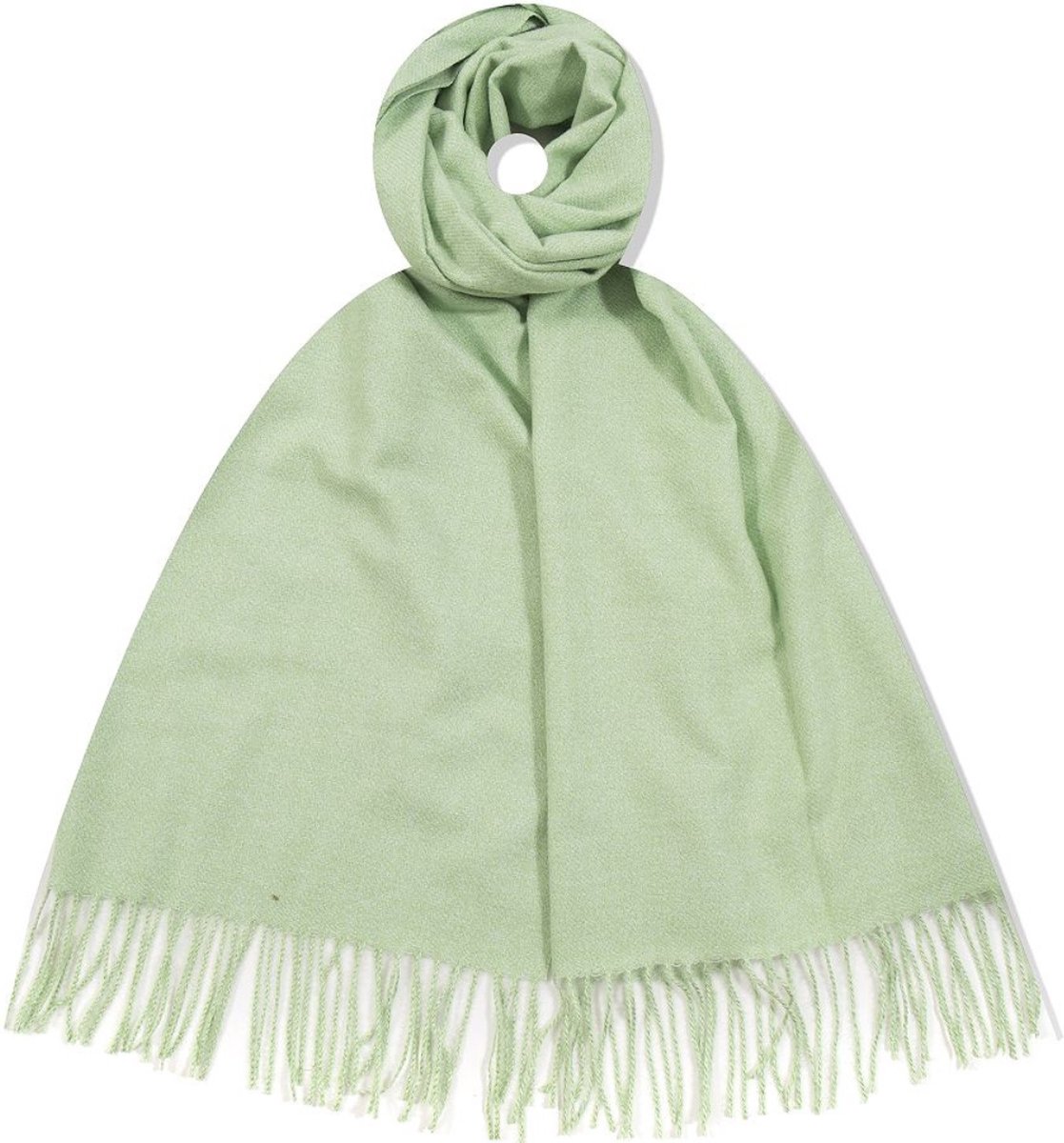 Winter Sjaal - Dottilove - Scarf - Wintersjaal Dames - Lichtgroen