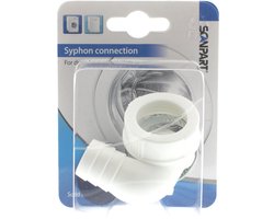 Scanpart sifon aansluiting - Geschikt voor wasmachine vaatwasser - 3/4" slang - Inclusief afdichting en slangklem