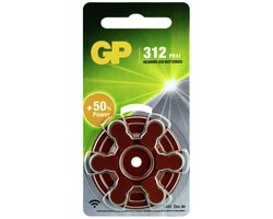 GP Hoorapparaat batterij ZA312 - 6 stuks