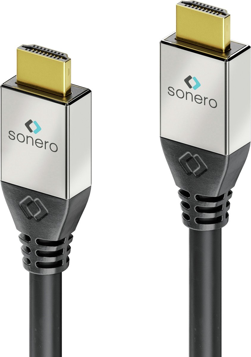 sonero S-HC100-200 HDMI kabel 20 m HDMI Type A (Standaard) 3 x HDMI Type A (Standard) Zwart
