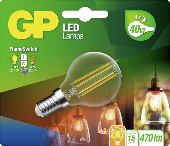 Gp Led Lights GP Lighting Gp Led M.globe Fila. Fs 4w E14 | bol