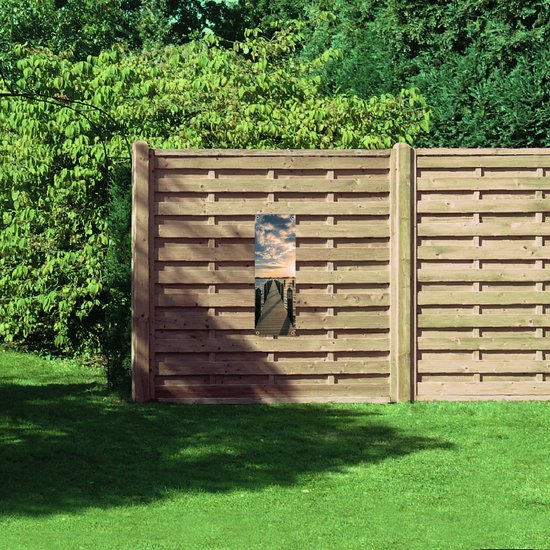 WallClassics - Garden Poster - Decking over Seawater - 30x90 cm Photo sur Garden Poster (décoration murale pour l'extérieur et l'intérieur)