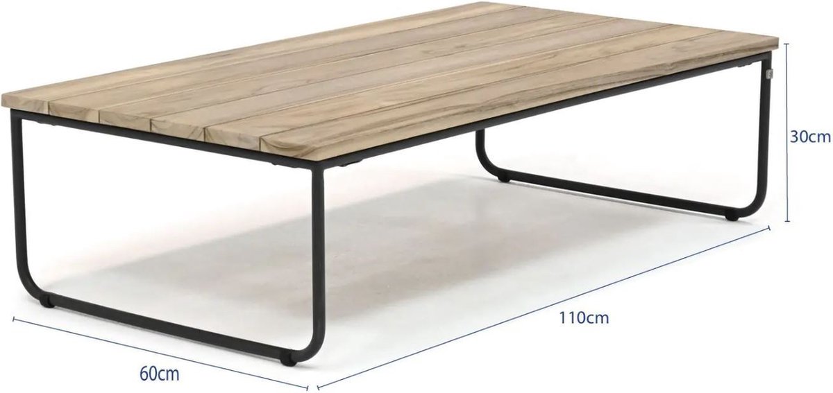 4 Seasons Outdoor Axel koffietafel teak 110 x 60 cm