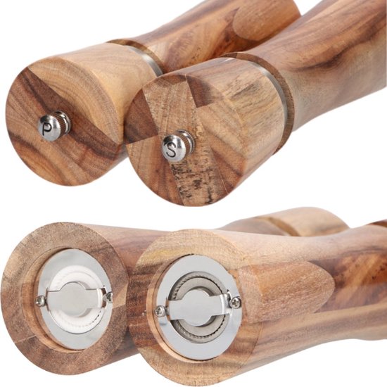 Dieux® - Peper en Zoutmolen set - 22CM - Pepermolen