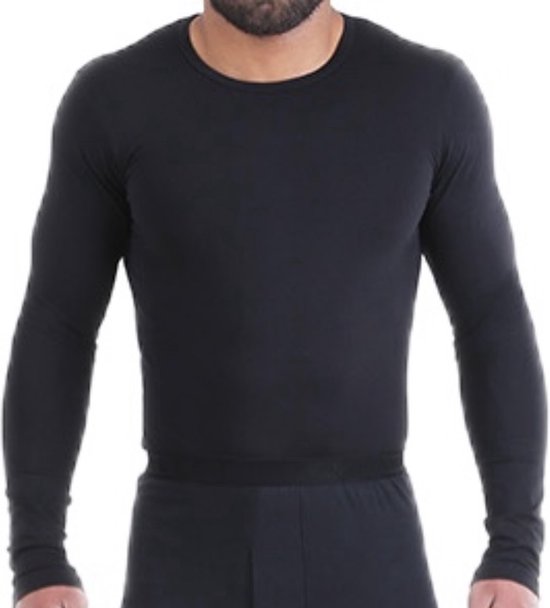 Embrator mannen Thermo Shirt longsleeve zwart maat M