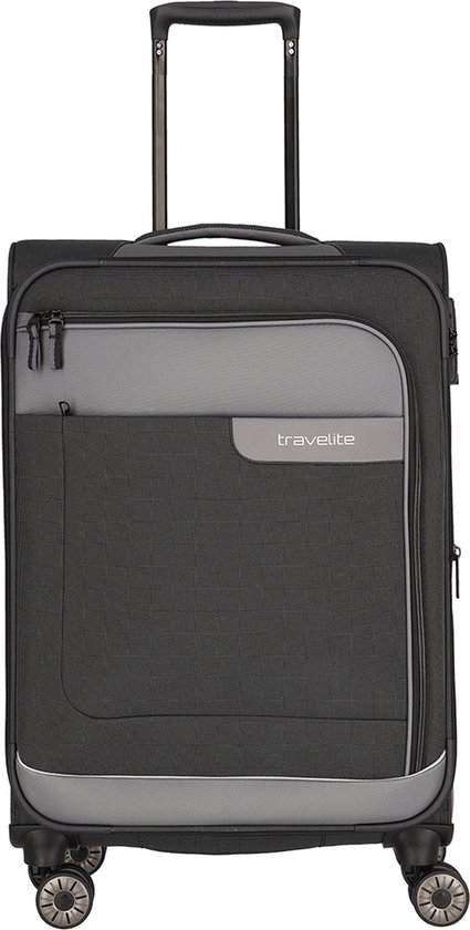 Travelite Zachte koffer / Trolley / Reiskoffer - Viia - 67 cm (medium) - Grijs