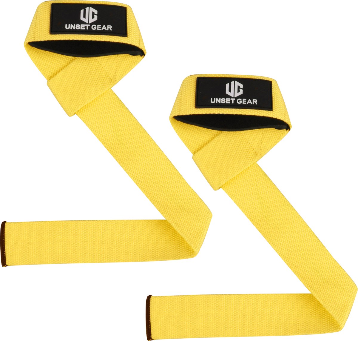 Unset Gear - Lifting straps - Geel- Fitness - Powerliften - Extra grip - Bodybuilding