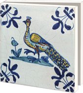 Bekking & Blitz - Dossier de cartes de Noël - Set de cartes de Noël - Cartes de musée - Cartes d'art - 10 pièces - Y compris les enveloppes - Design Uniek - Vogels - Oiseaux - The Dutch Tile Museum