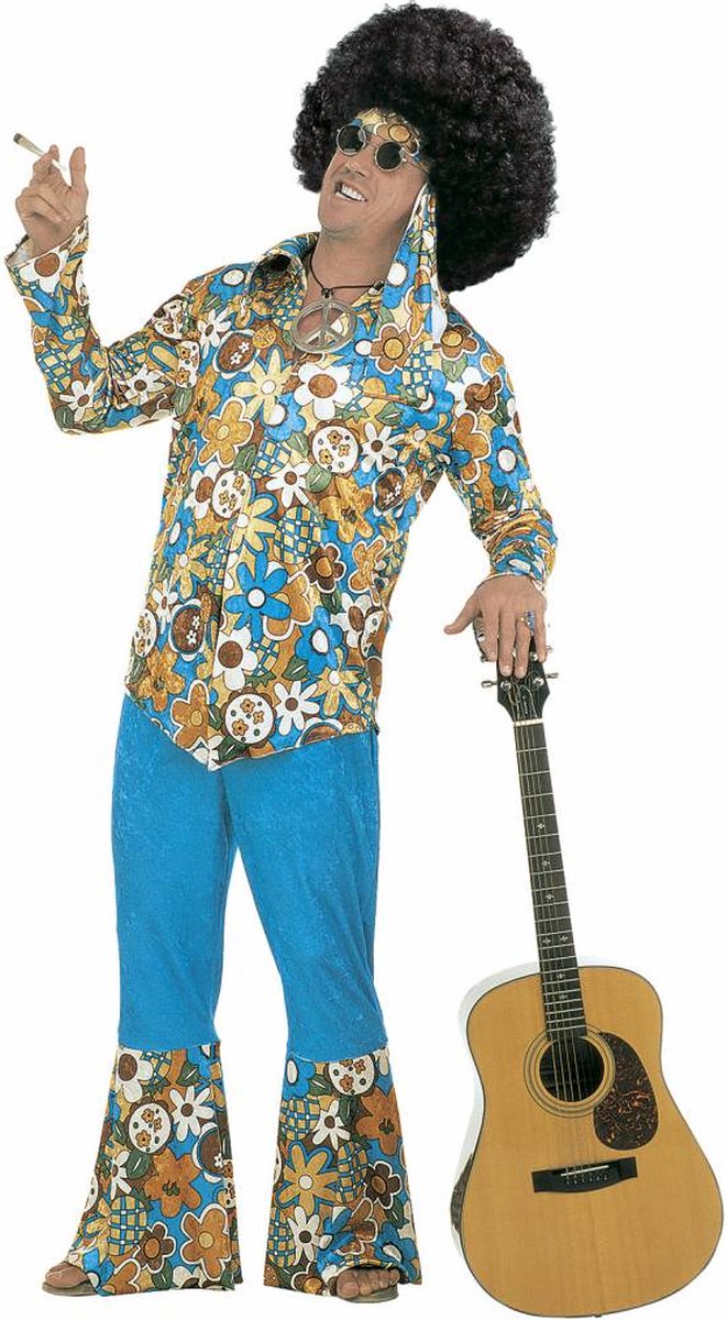 Hippie Flower Power kostuum XXL Luxe