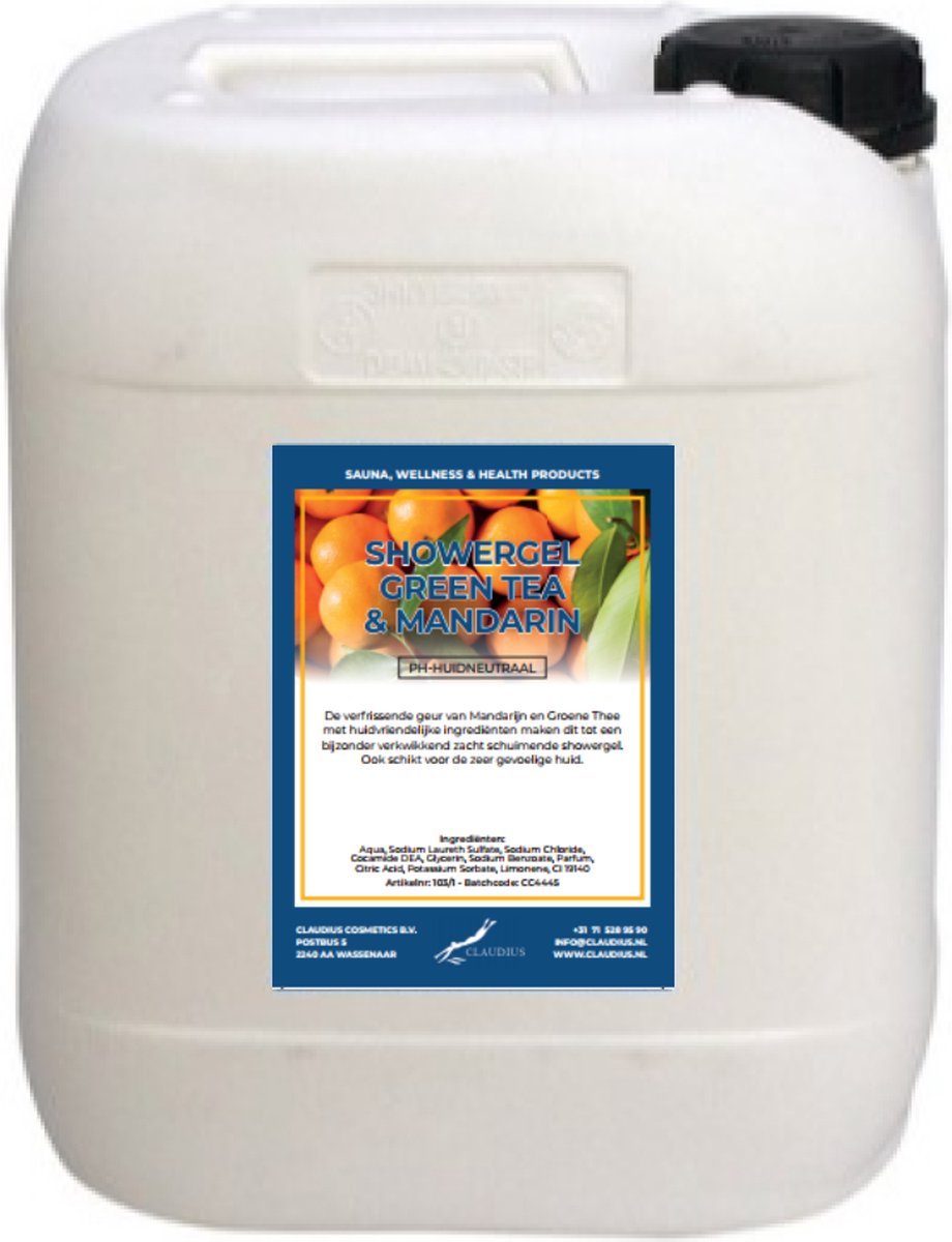 Goedkoopste Douchegel Green Tea & Mandarin - 10 liter - Showergel - Navulling
