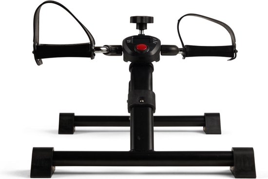 KIMO DIRECT Stoelfiets met Antischuifband - LCD-scherm - Opvouwbaar - Fietstrainer - Bureaufiets - Deskbike - Zwart