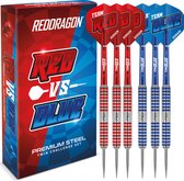 RED DRAGON - Team Red V Blue Fléchettes Tungsten Darts Professional - 24 grammes