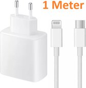 Bedrade oplader - 45 W - 1 meter - Geschikt voor: Lightning kabel naar USB-C Male Geschikt voor: Apple iPhone 11/12/13/14/15 & iPad - Wit