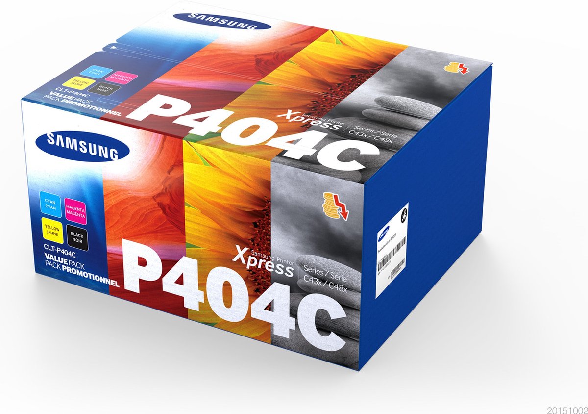 Samsung CLT-P404C Origineel Black, Cyaan, Magenta, Geel 4 stuk(s)