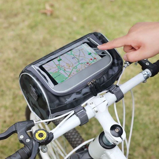 Rhinowalk Fiets-bovenbuis tas – waterdichte frametas met magneet sluiting voor racefiets en mountainbike (1,3 L Rhinowalk Fiets-bovenbuis tas – waterdichte frametas met magneet sluiting voor racefiets en mountainbike (1,3 L
