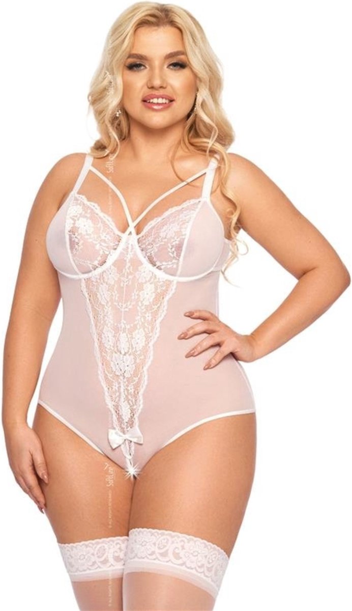 SoftLine-Amanda-body-wit- open kruis 3XL