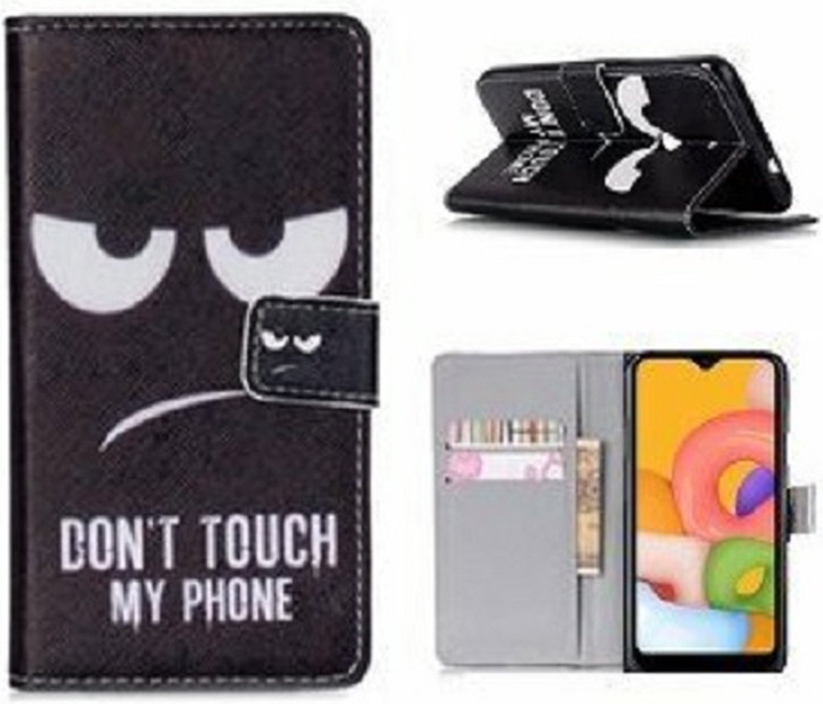Samsung A01 Hoesje Met Pasjeshouder Bookcase My Phone Print