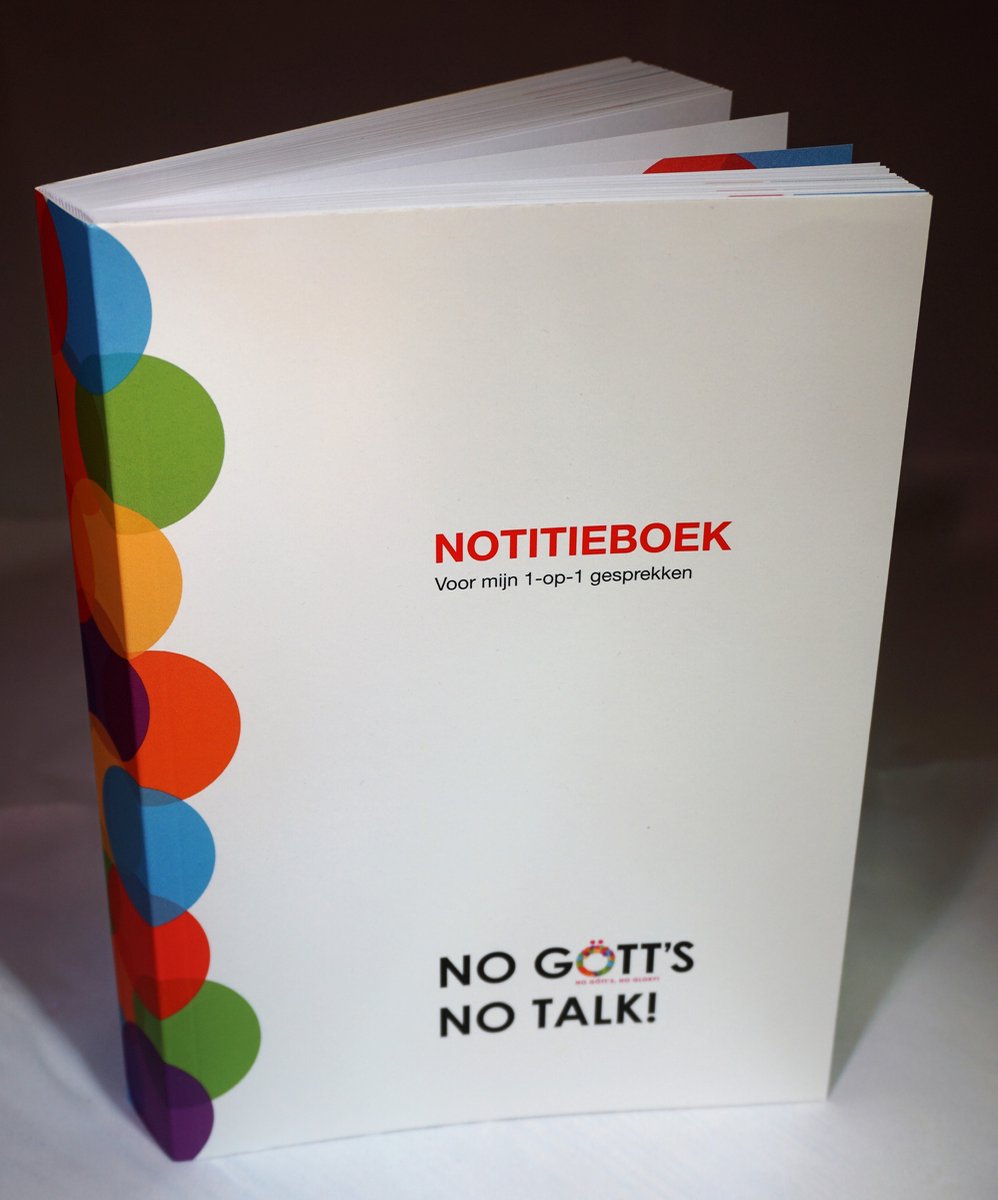 GÖTT'S Notitieboek/werkboek voor bila gesprekken - 1 op 1 gesprek - werkoverleg - voor leidinggevenden