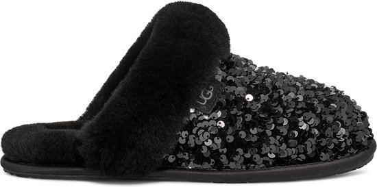 UGG Scuffette II Chunky Sequin Dames Sloffen - Black - Maat 39 | bol.com