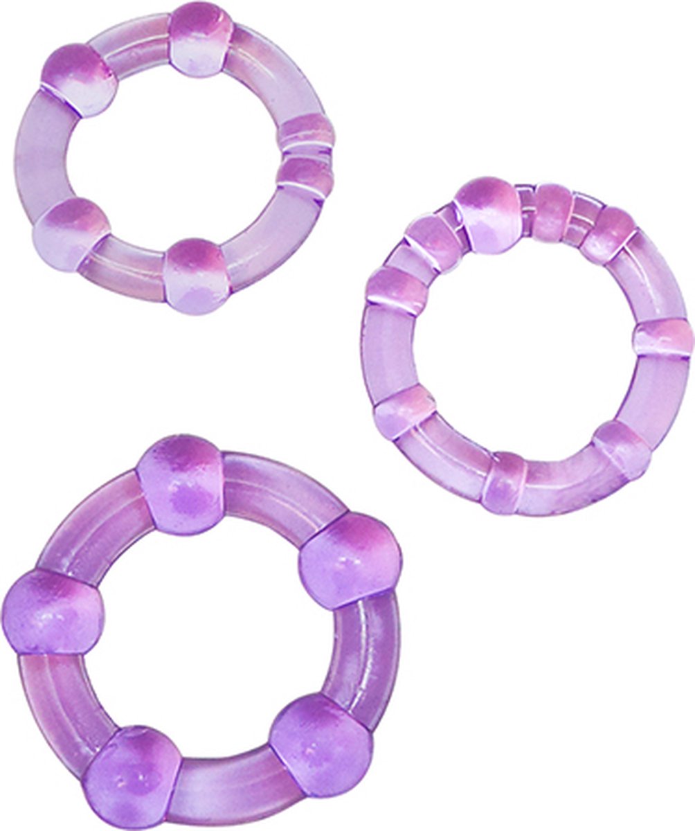 Goedkoopste Blush Cockring STAY HARD BEADED S Paars