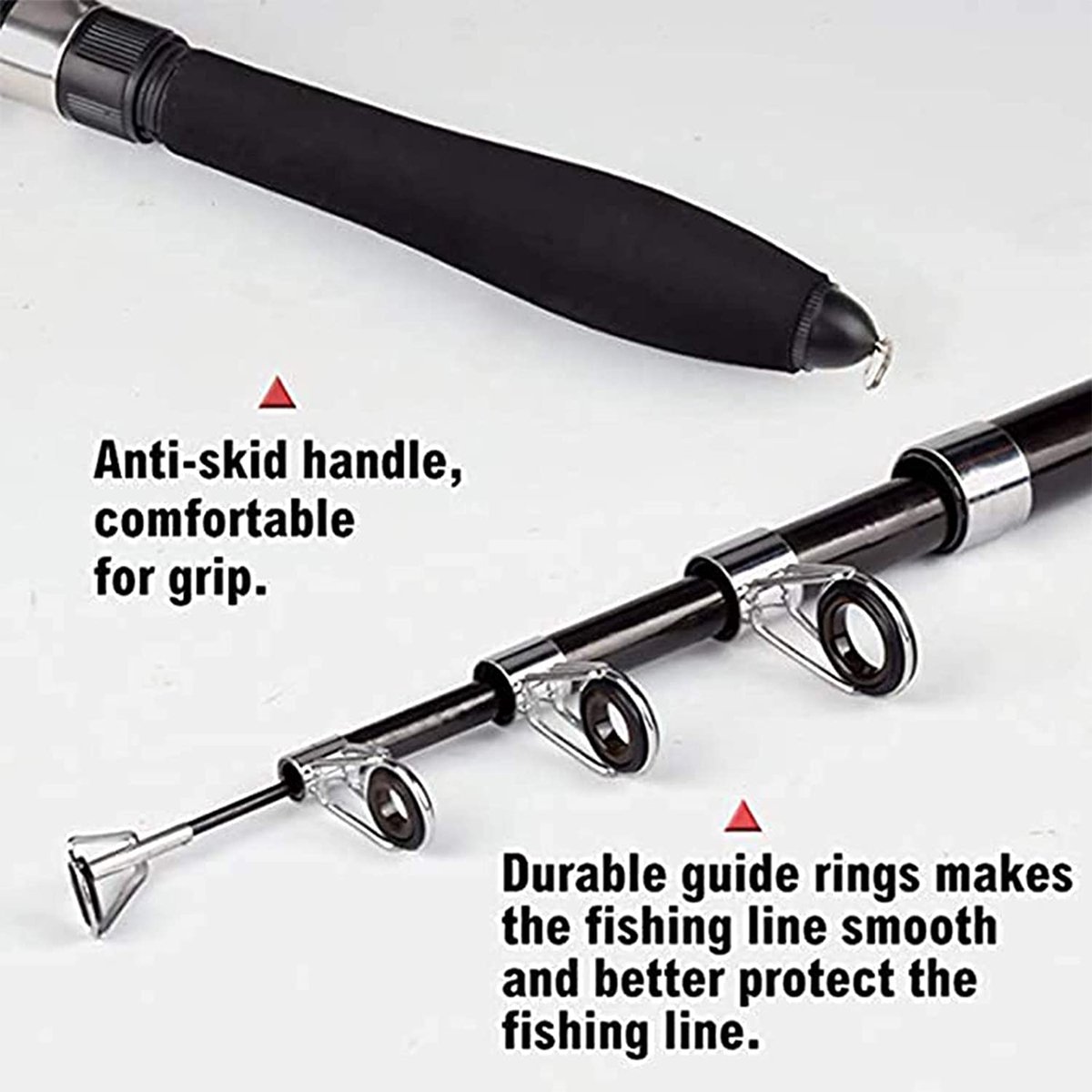 Acheter Canne à Pêche Et Moulinet, Ensemble Combiné, Mini Stylo De Poche Télescopique Portable, Canne à Pêche Et Moulinet En Aluminium