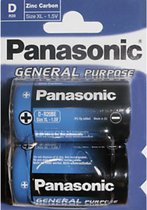 Panasonic General Purpose Batterij - D - 2 Stuks