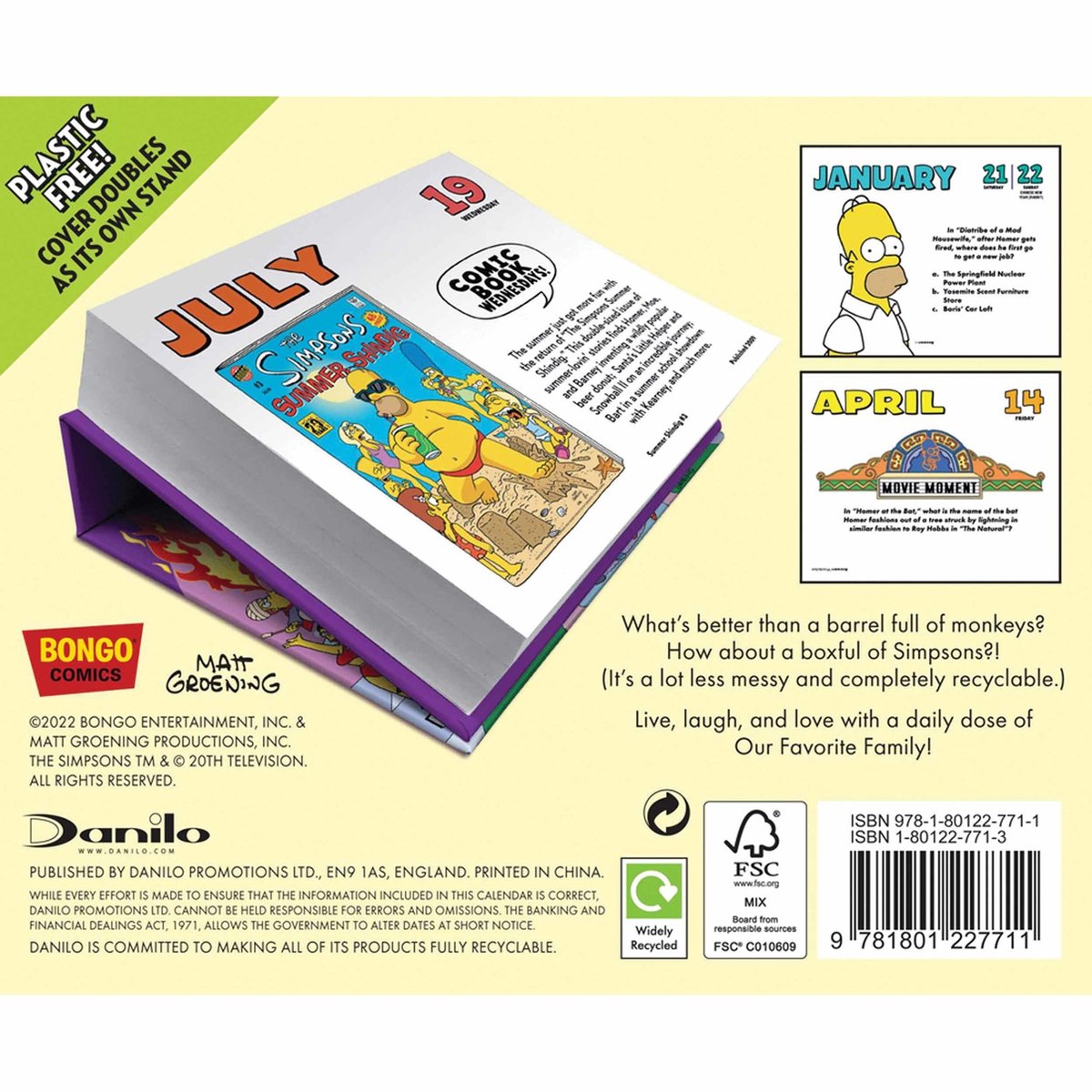 Simpsons Kalender 2023 Boxed  bol.com