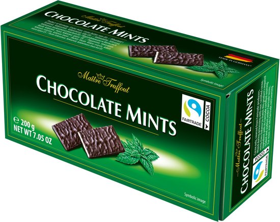 Chocolate Mints - chocolat noir fourré à la crème de menthe 200g