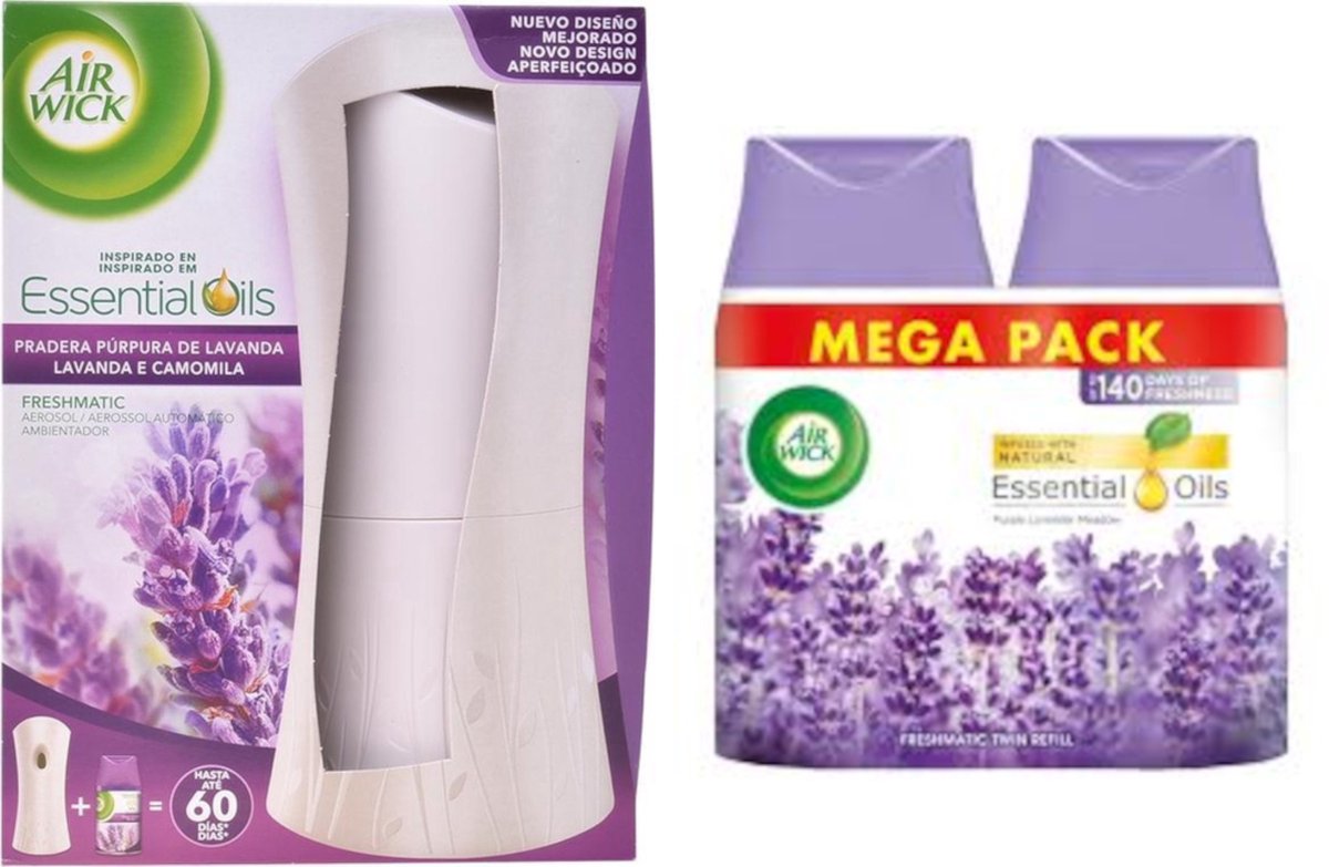 Air Wick Freshmatic Lavandel Starterset & 2 extra Navulingen