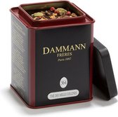 Dammann Frères - Thé Des Mille Collines | 150 grammes - Thé noir au gingembre, cannelle, cardamome, baies roses et clous de girofle