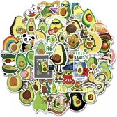 Avocado Stickers 50 Stuks | Grappige Stickers | Thema Avocado | Laptop Stickers | Decoratie | Stickers Kinderen | Stickers Volwassenen | Stickervellen | Quote Plakstickers | Stickers Bullet Journal | Planner Stickers