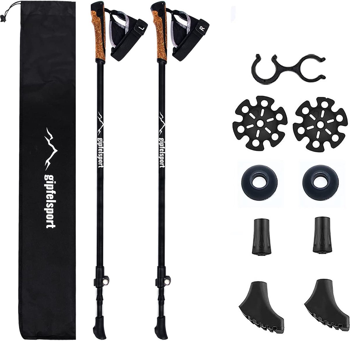 Luxe Nordic wandelstok - Nordic walking stokken - wandelen bergen - vrije tijd sport