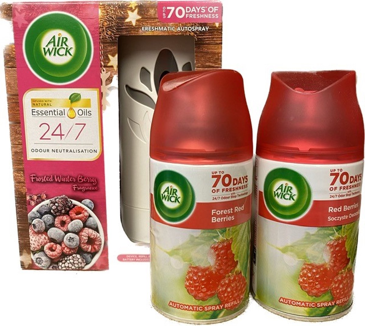 Air Wick Starterset Red Berries & 2 Extra Navullingen