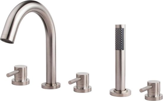 Sensor wastafelkraan geborsteld RVS - Van Sanitair