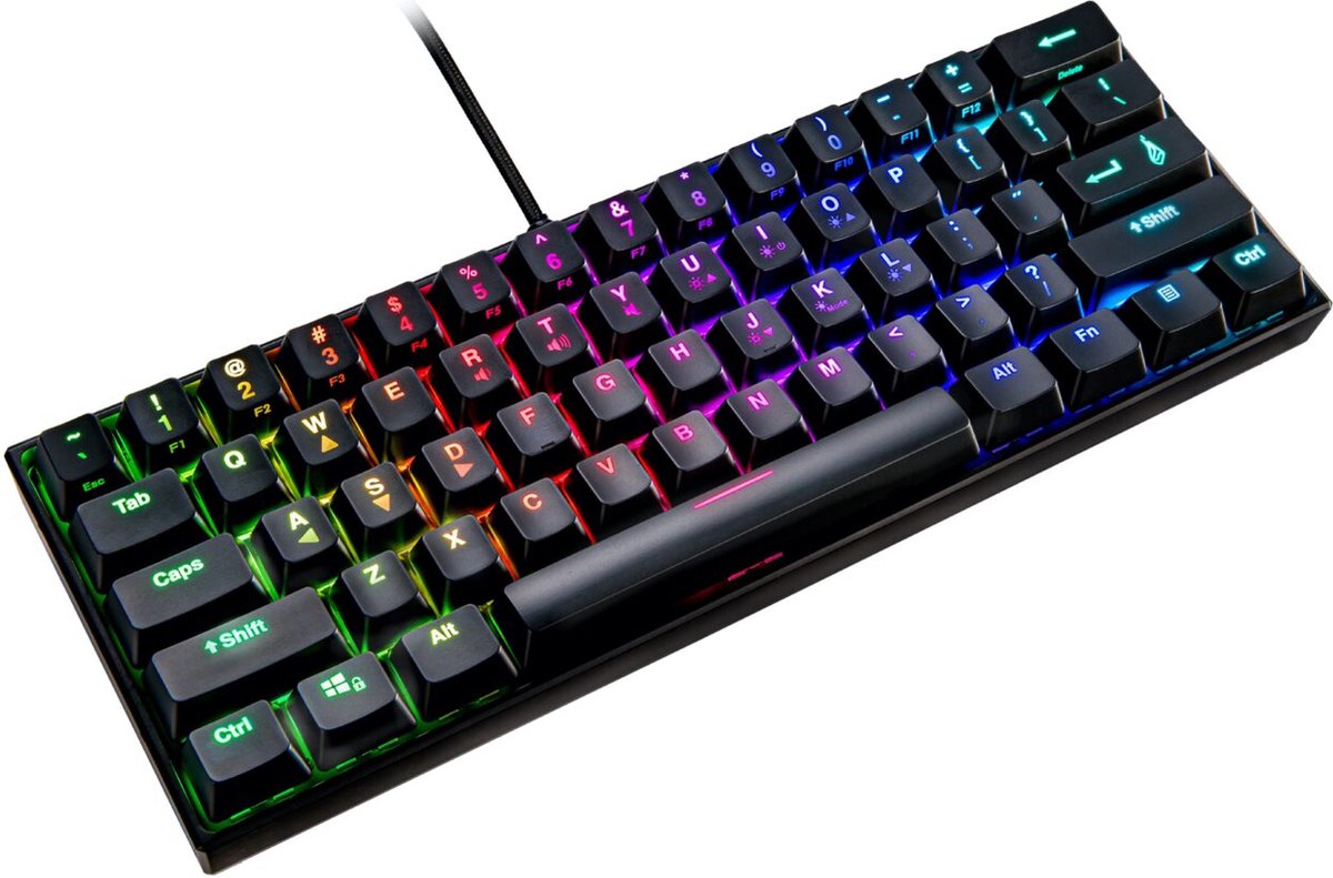 KingPin M1 60% RGB Gaming Keyboard QWERTZ (UK)
