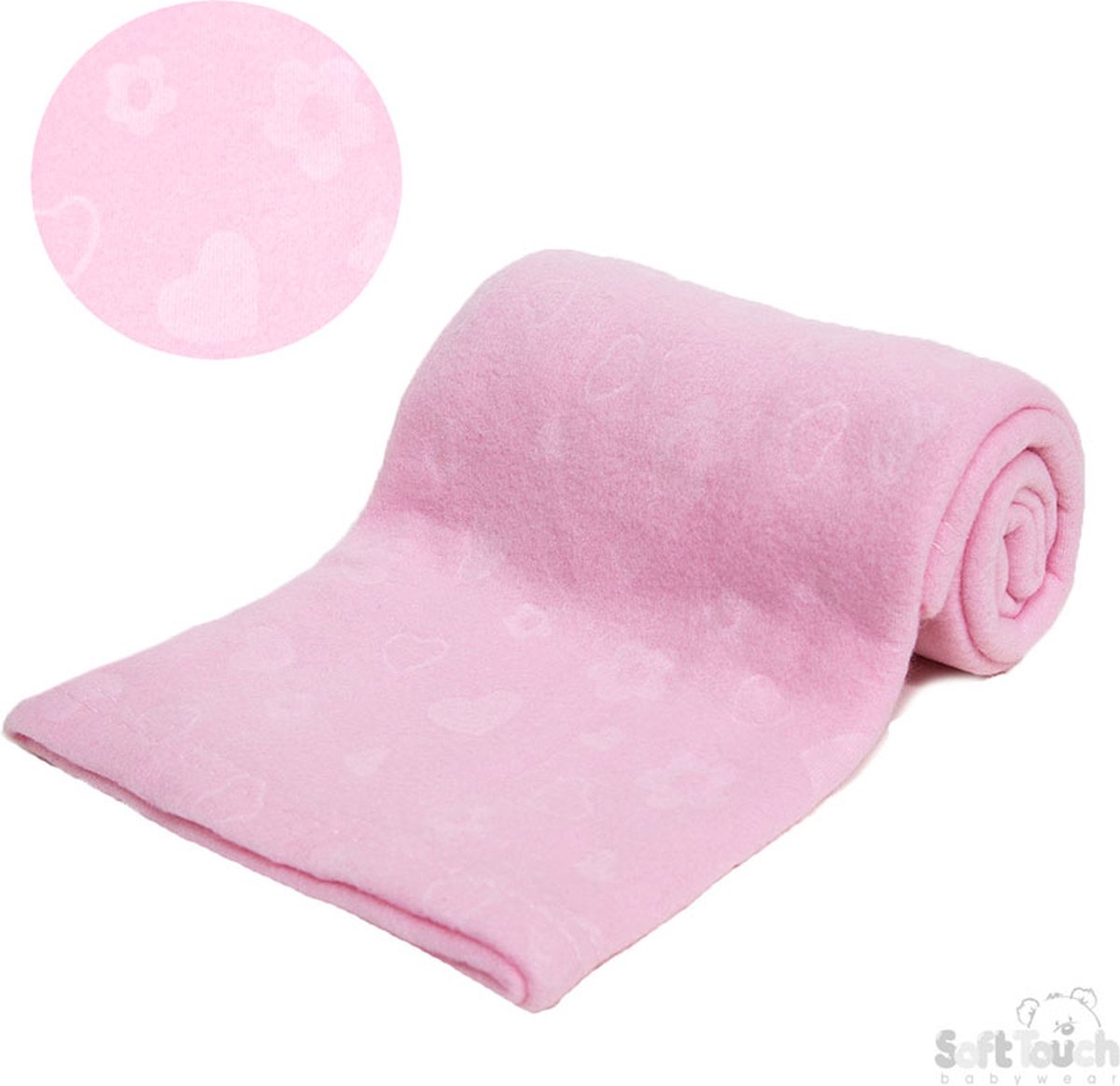 Soft Touch Fleece Deken Meisjes 75 X 100 Cm Polyester Roze