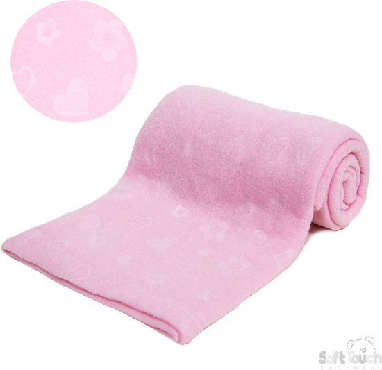 Soft Touch Fleece Deken Meisjes 75 X 100 Cm Polyester Roze | bol.com