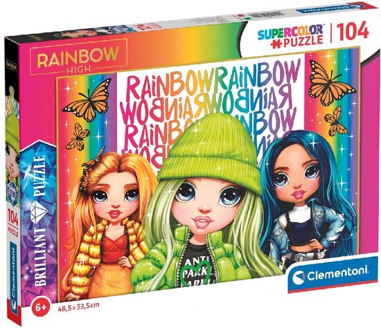 Clementoni Puzzle Rainbow High - 104 pièces