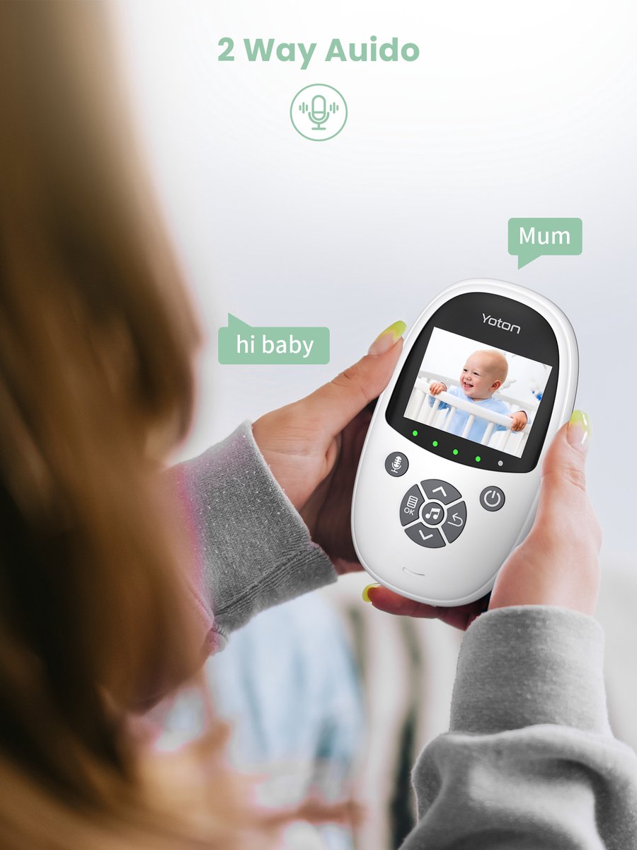 Yoton YB01 Babyfoon met Camera en Temperatuurbewaking - afbeelding 3