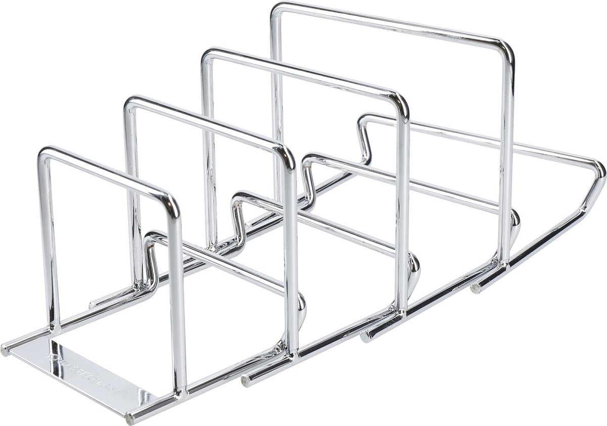 KitchenCraft MasterClass Smart Space Uitklapbaar Pannenrek / Houder voor Steelpandeksels - ‎15,5 x 12,1 x 12 Centimeter