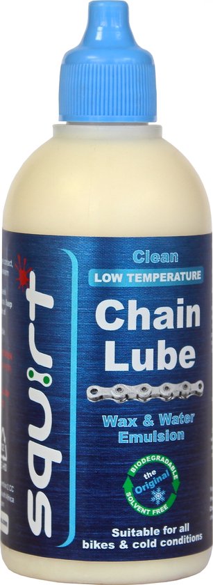Squirt Chain Wax Low Temperature Chain Lube 120 ml Blauw/ blanc