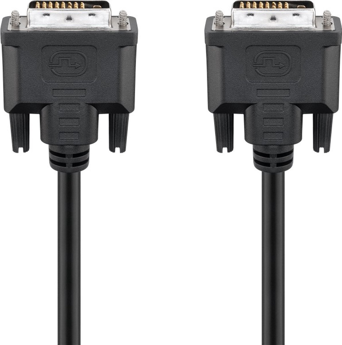 Goobay DVI-D Full HD kabel Dual Link, Nikkel