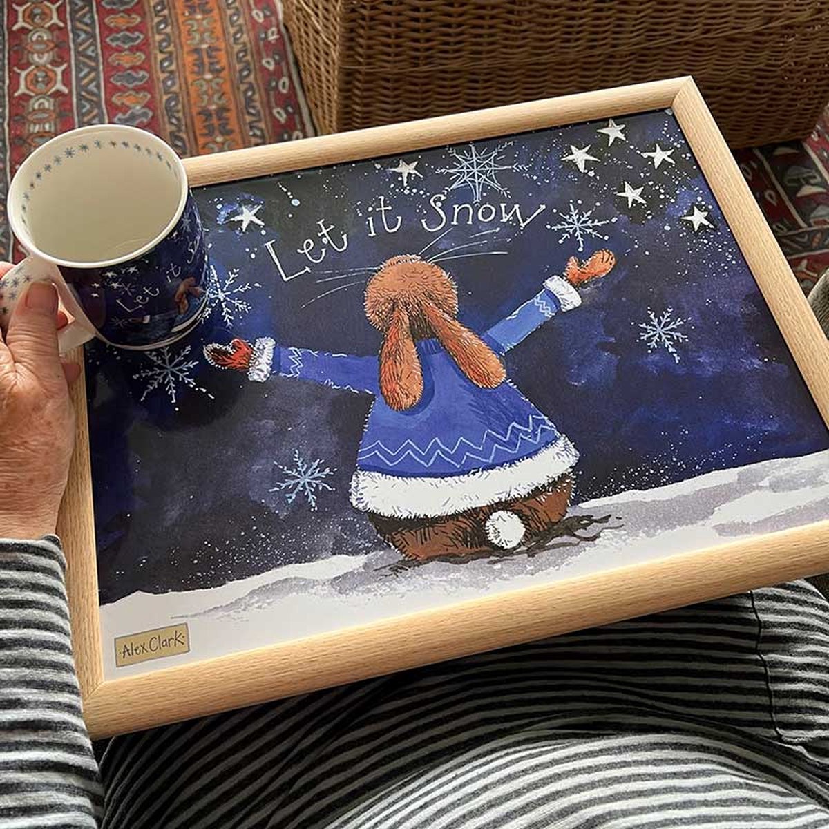 Goedkoopste Alex Clark Schootkussen Konijn ~ Let It Snow