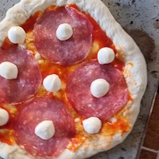 ETNA Pizza set - Grote pizzasteen & pizzaschep - 30 cm x 38 cm - Echt Italiaanse pizzasteen - Broodbaksteen - BBQ pizzasteen - Gemaakt van Lavasteen uit de Etna - non-stick - Eppicotispai