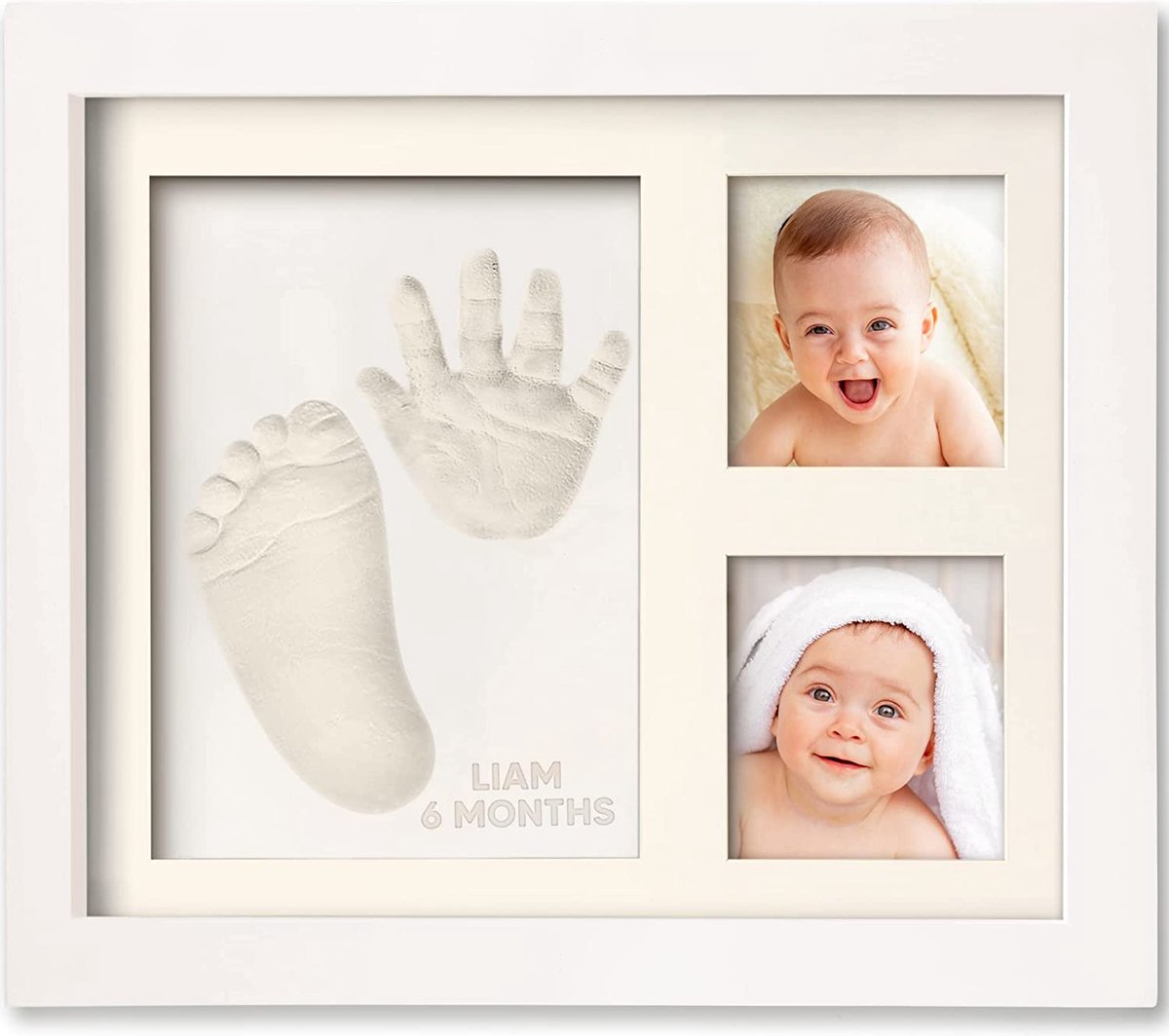 Goedkoopste Baby Fotolijstje met Klei Afdruk Gipsafdruk baby - - Kraamcadeau jongens Kraamcadeau meisjes – Pasgeboren Baby – Geboortecadeau afdrukkenset