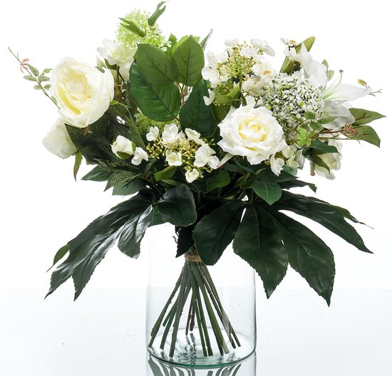 Emerald - Bouquet de rêve blanc - 63 cm - blanc