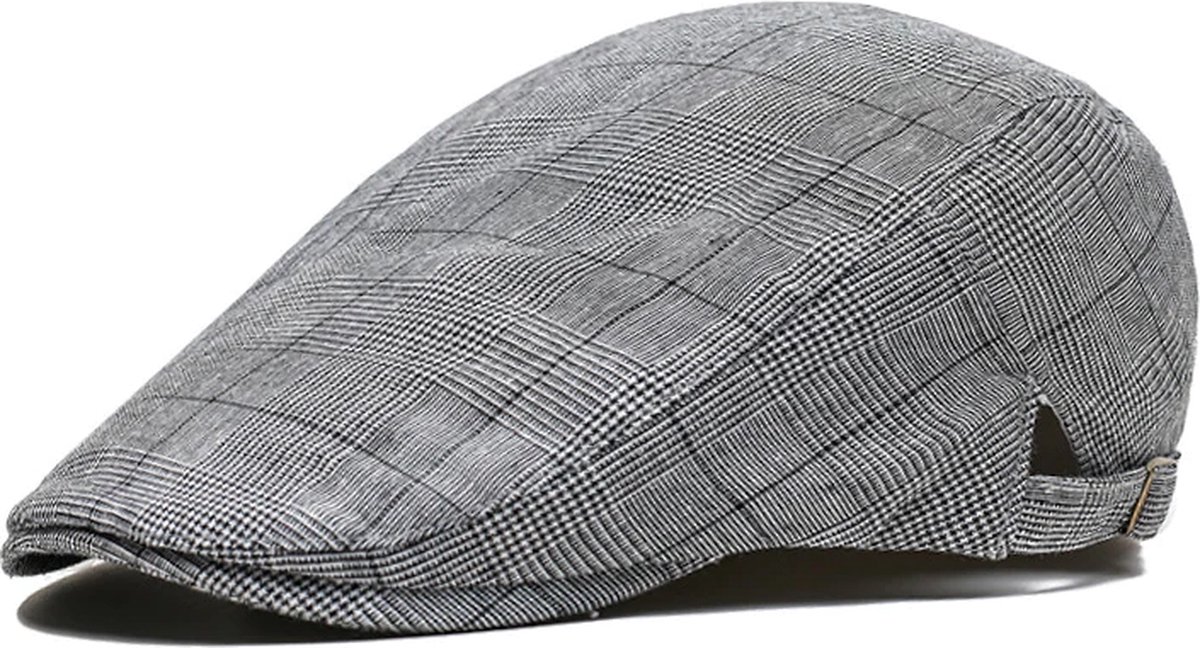 Flatcap - Checkered - Grey