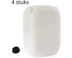 Jerrycan 20 liter 4x - jerry can benzine - brandstof - diesel - HDPE - UN goedgekeurd - 4 stuks