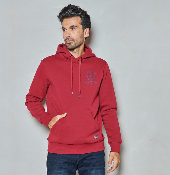 Twinlife Heren er - Hoodies - Wasbaar - Ademend - Rood - S