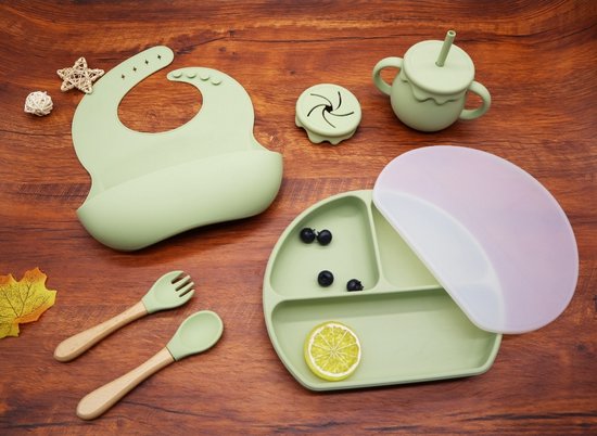Mushie Siliconen Bord Natural | Little Department Store Rotterdam